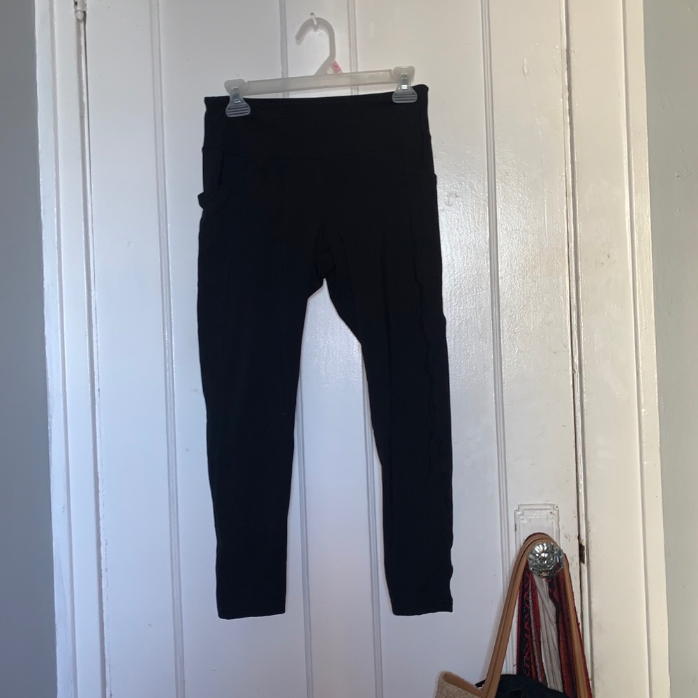 Women’s M Black Jockey Leggings (side pockets)